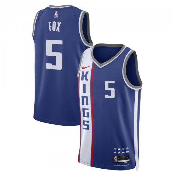 Игровая форма  DeAaron Fox Sacramento Kings Nike Unisex 2023/24 Swingman - Blue - City Edition
