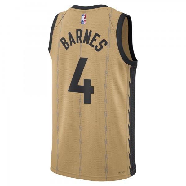 Игровая форма  Scottie Barnes Toronto Raptors Nike Unisex 2023/24 Swingman - Gold - City Edition