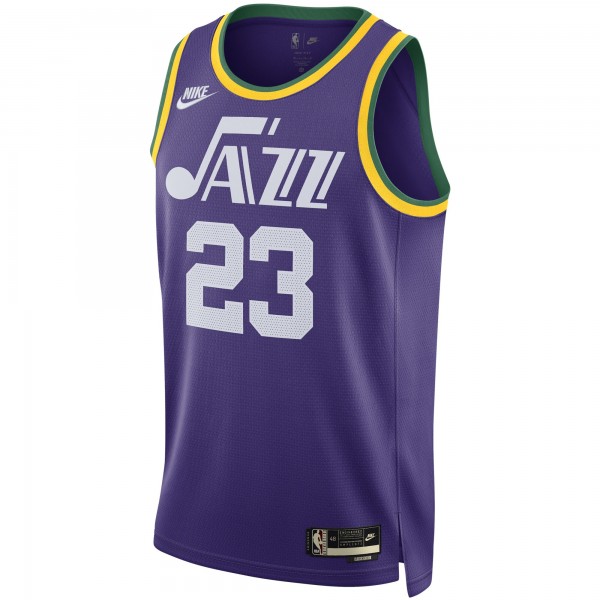 Игровая форма  Lauri Markkanen Utah Jazz Nike Unisex 2023/24 Swingman Replica - Classic Edition - Purple