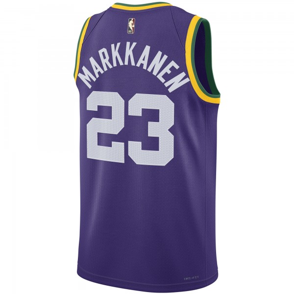 Игровая форма  Lauri Markkanen Utah Jazz Nike Unisex 2023/24 Swingman Replica - Classic Edition - Purple