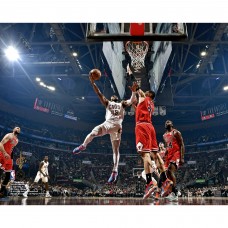 Donovan Mitchell Cleveland Cavaliers Unsigned Fanatics Authentic Shoots a Layup Photograph