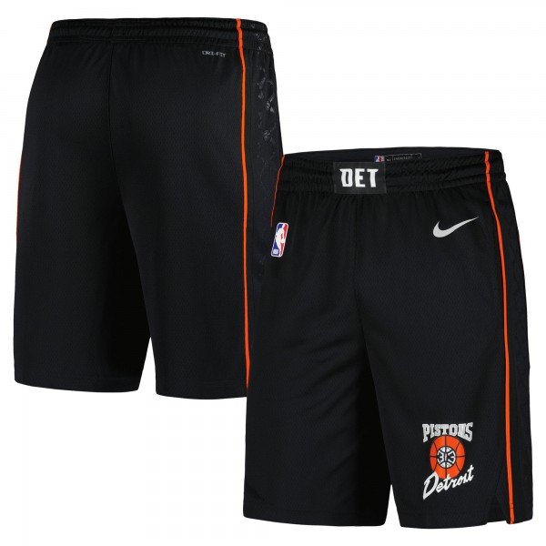 Шорты Detroit Pistons Nike 2023/24 City Edition Swingman - Black