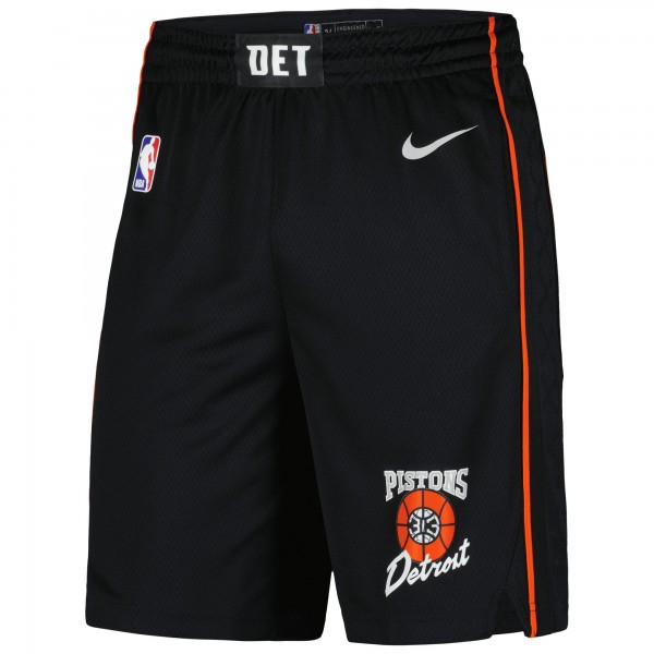 Шорты Detroit Pistons Nike 2023/24 City Edition Swingman - Black
