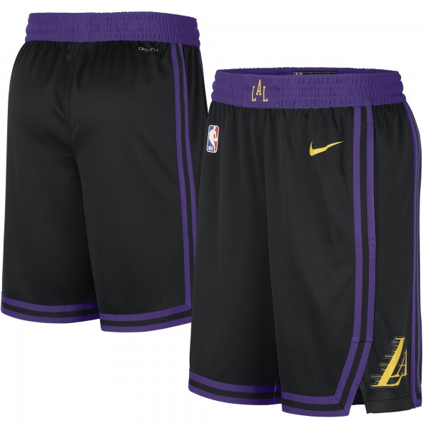 Шорты Los Angeles Lakers Nike Black 2023/24 City Edition Swingman