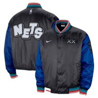 Бомбер Brooklyn Nets Nike 2023/24 City Edition Courtside Premier - Charcoal