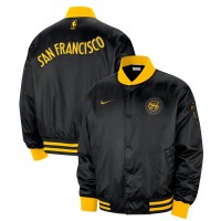 Бомбер Golden State Warriors Nike 2023/24 City Edition Courtside Premier - Black
