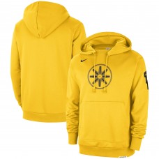 Толстовка Golden State Warriors Nike 2023/24 City Edition Courtside Standard Issue - Gold