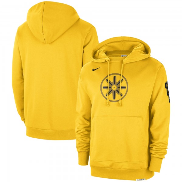 Толстовка Golden State Warriors Nike 2023/24 City Edition Courtside Standard Issue - Gold