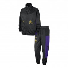 Кофта на молнии и штаны Los Angeles Lakers Nike 2023/24 City Edition Courtside Starting Five - Black