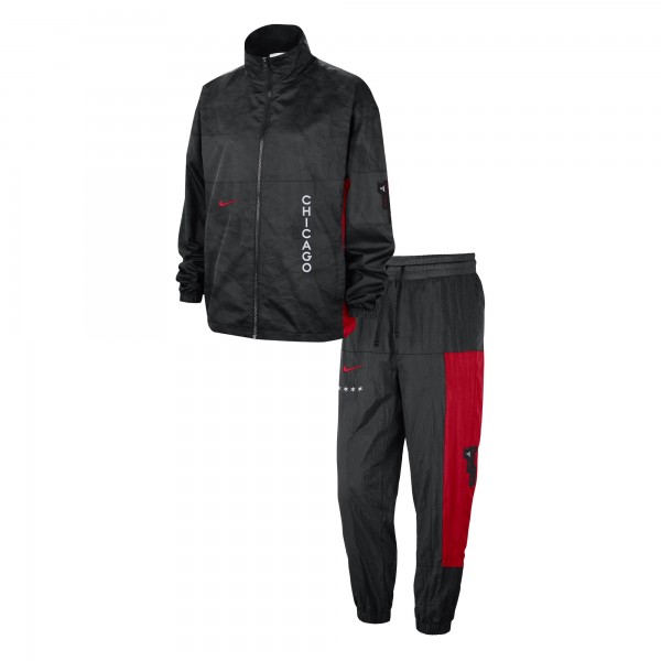 Кофта на молнии и штаны Chicago Bulls Nike 2023/24 City Edition Courtside Starting Five - Black