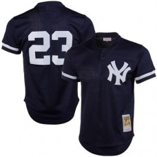 New York Yankees Don Mattingly Mitchell & Ness Navy 1995 Authentic Cooperstown Collection Mesh Batting Practice Jersey