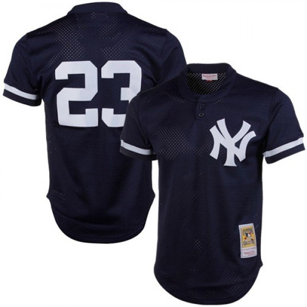 New York Yankees Don Mattingly Mitchell & Ness Navy 1995 Authentic Cooperstown Collection Mesh Batting Practice Jersey