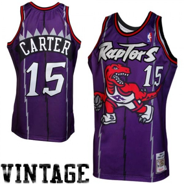 Игровая майка Mitchell & Ness Vince Carter Toronto Raptors 1998-1999 Throwback Authentic- Purple - оригинальная джерси НБА
