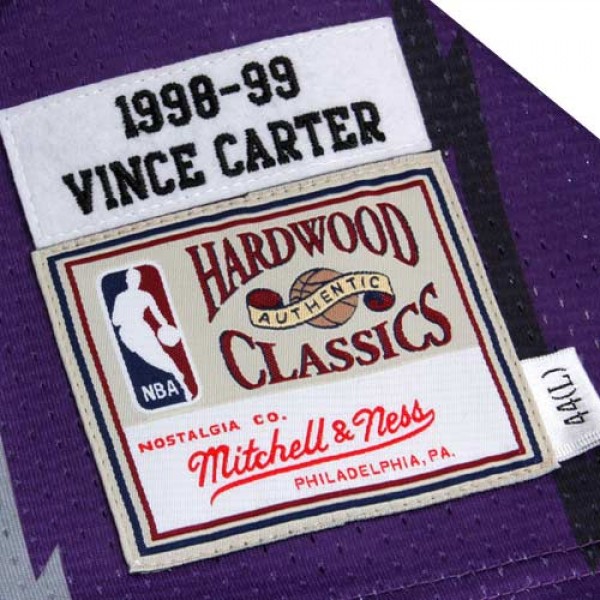 Игровая майка Mitchell & Ness Vince Carter Toronto Raptors 1998-1999 Throwback Authentic- Purple - оригинальная джерси НБА