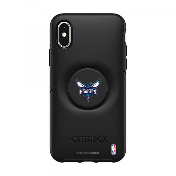 Чехол на iPhone с попсокетом Charlotte Hornets OtterBox