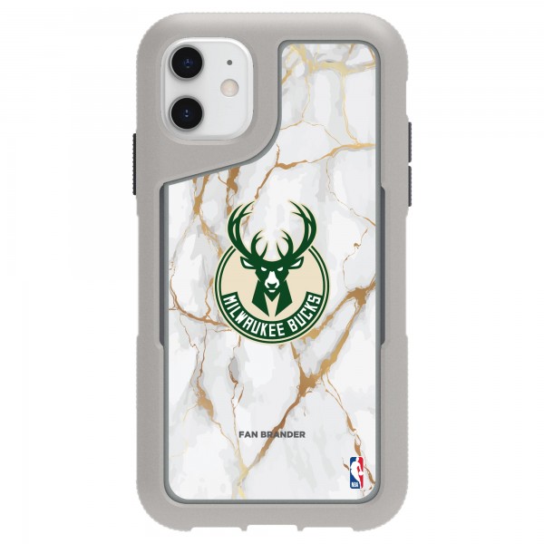 Чехол на iPhone Milwaukee Bucks Griffin Survivor Endurance Marble - Gray