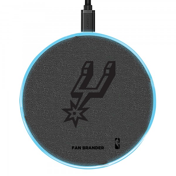 Беспроводная зарядка Apple и Samsung San Antonio Spurs 15W- Gray